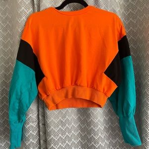 SHEIN Orange Crop top Sweater